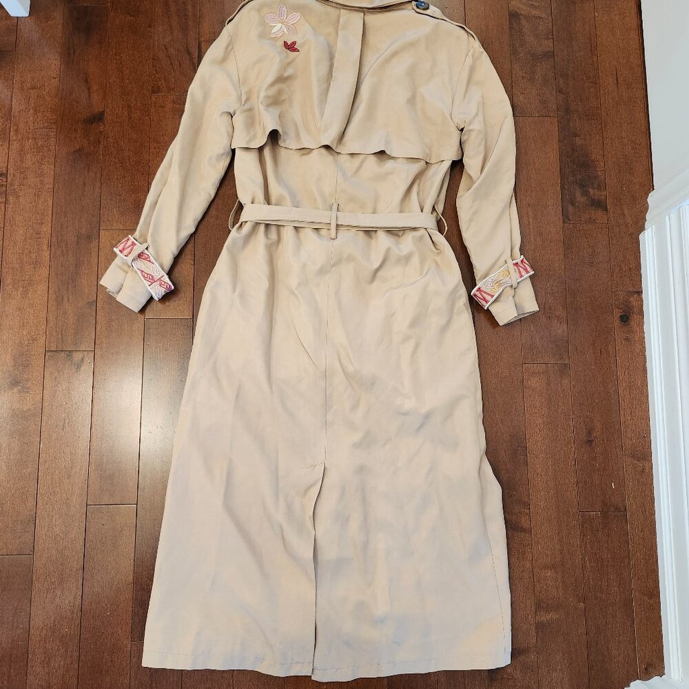 Maje women's beige trench coat in size 36 - Picture 3 of 11